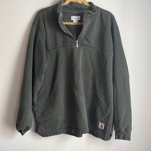 Carhartt quarter zip Green Large